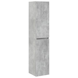 vidaXL Wisząca Szafka Łazienkowa Betonowy szary 33 x 34,5 x 160 cm