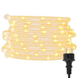 vidaXL Wąż świetlny, 1200 LED, ciepła biel, 50 m, PVC