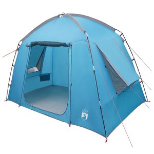 vidaXL Namiot domek z dachem niebieski 210 x 210 x 138 cm Poliester