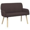 vidaXL Sofa dwuosobowa na nogach z litego drewna 2-osobowy Ciemny brąz