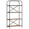 vidaXL P&oacute;łka na książki 4 poziomy 80 x 30 x 146 cm Drewno inżynieryjne