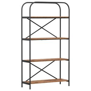 vidaXL P&oacute;łka na książki 4 poziomy 80 x 30 x 146 cm Drewno inżynieryjne