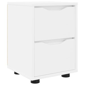 vidaXL Stolik nocny Biały 30,5 x 30 x 43 cm Materiał drewnopochodny