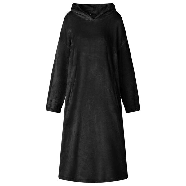 vidaXL Bluza-koc Czarny l Flanela