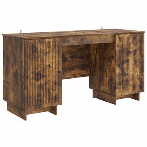 vidaXL Biurko Dąb wędzony Drewno inżynieryjne 142,5 x 50 x 75 cm