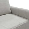 vidaXL Sofa 2-osobowa, jasnoszara, 120 cm, tapicerowana aksamitem