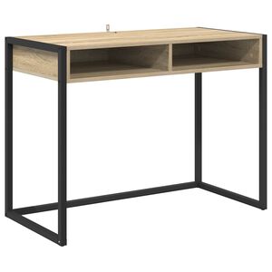 vidaXL Biurko Sonoma Drewno inżynieryjne 100 x 50 x 75 cm