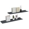 vidaXL P&oacute;łka wisząca 2 pcs Antracyt 80 x 18 x 2,5 cm Stal