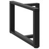 vidaXL Nogi do stolika kawowego w kształcie litery T 2 szt. Czarne 60x25x(42-43) cm Stal
