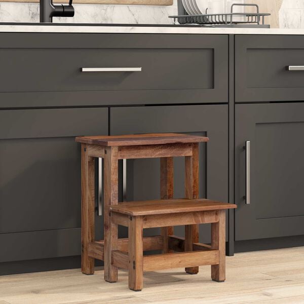 vidaXL Halka Naturalny 37 x 37 x 46 cm Drewno mahoniowe