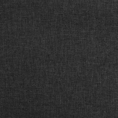 vidaXL Fotel z kauczukowymi nóżkami, czarny, tapicerowany tkaniną