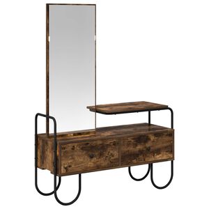 vidaXL Toaletka Dąb wędzony 100 x 36,5 x 136 cm Drewno inżynieryjne