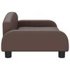 vidaXL Sofa dla dzieci, brązowa, 70x45x30 cm, sztuczna sk&oacute;ra