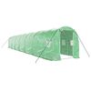vidaXL Szklarnia ze stalową ramą, zielona, 28 m&sup2;, 14x2x2 m