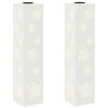 vidaXL Słoneczna LED lampa na ścieżkę 2 pcs Biały