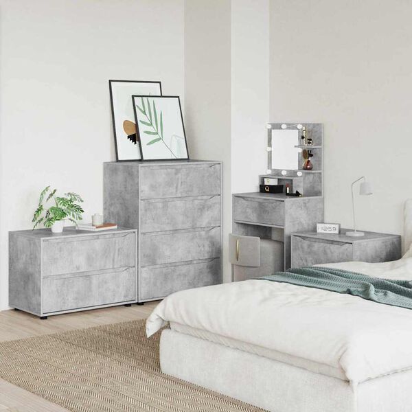 vidaXL Szafka do przechowywania Betonowy szary 80 x 48 x 57 cm