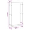 vidaXL Stojak na drewno opałowe matowy czarny 80x28x154 cm stalowy