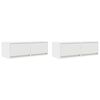 vidaXL Szafki pod TV 2 szt. Białe 80x31x25,5 cm Drewno klejone
