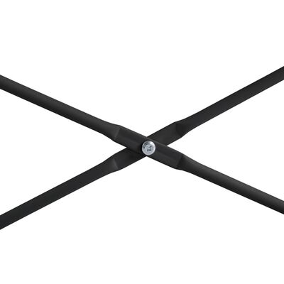 vidaXL Biurko komputerowe, czarne, 110x60x138 cm, płyta wiórowa