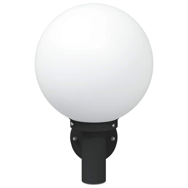 vidaXL Zewnętrzna lampa ścienna Czarny 28 x 25 x 38 cm