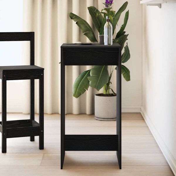 vidaXL St&oacute;ł barowy Czarny Dąb 51 x 50 x 103,5 cm