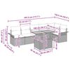 vidaXL Zestaw Sof na Ogr&oacute;d 7 pcs Beżowy i jasnoszary polirattan