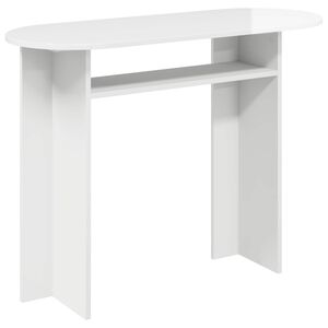 vidaXL Konsola Biały wysoki połysk 100 x 39,5 x 75 cm
