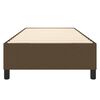 vidaXL Ł&oacute;żko kontynentalne, ciemnobrązowa, 80x200 cm, tkaniną