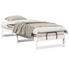 vidaXL Ramka ł&oacute;żka Biały 80 x 200 cm Lite drewno sosnowe
