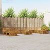 vidaXL Zestawy sof 11 pcs Naturalny Lite Drewno Akacji