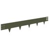vidaXL Krawężnik do trawnika 20 pcs 100 x 15 cm Stal Oliwkowy zielony