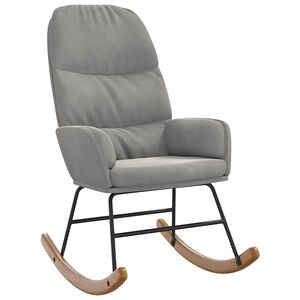 vidaXL Fotel bujany, jasnoszary, tapicerowany aksamitem