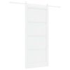 vidaXL Drzwi przesuwne ORKDAL 93 x 211 cm Drewno inżynieryjne Biały