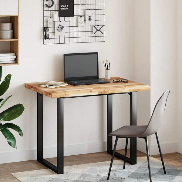 vidaXL Blat do biurka, wykończony olejem, 100x70x4 cm, drewno akacjowe