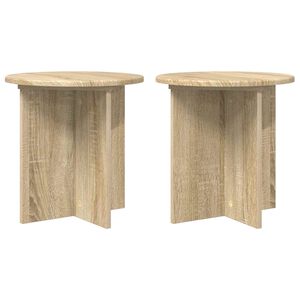 vidaXL Stojak na rośliny 2 pcs dąb Sonoma 40 x 40 x 40 cm