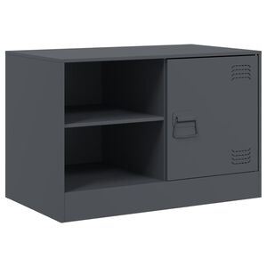 vidaXL Szafka pod telewizor, antracytowa, 67x39x44 cm, stalowa