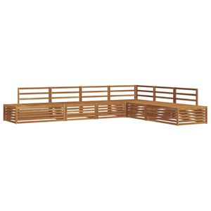 vidaXL 7 szt. Zestaw sof na zewnątrz Lite Drewno Akacji Naturalny