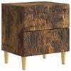 vidaXL Stolik nocny Dąb wędzony 43 x 34,5 x 48 cm Drewno inżynieryjne