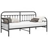 vidaXL Rama ł&oacute;żka dziennego Czarny 90 x 200 cm Stal malowana proszkowo
