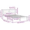 vidaXL Ramka ł&oacute;żka Jasnoszary 140 x 190 cm Lite drewno sosnowe