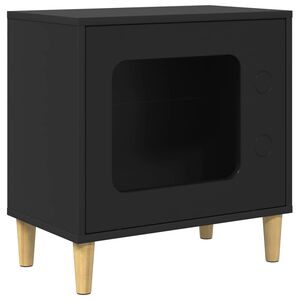vidaXL Koty Dom Czarny 51 x 30 x 52 cm Drewno inżynieryjne