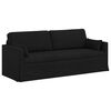 vidaXL Sofa 2 pcs Czarny 198 x 78 x 80 cm tkanina