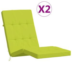 vidaXL Poduszki na leżaki, 2 szt., jasnozielone, tkanina Oxford