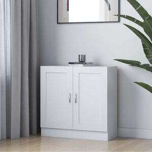 vidaXL Regał na książki, biel 82,5x30,5x80 cm, materiał drewnopochodny