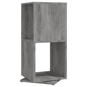 vidaXL Szafka obrotowa, szarość betonu, 34,5x34,5x75,5 cm, płyta
