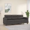 vidaXL 3-osobowa sofa, szara, 180 cm, sztuczna sk&oacute;ra