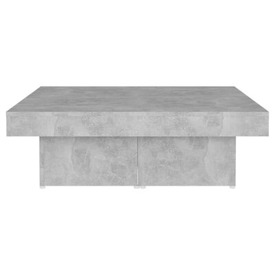 vidaXL Stolik kawowy, szarość betonu, 90x90x28 cm, płyta wiórowa