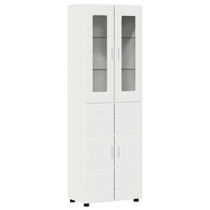 vidaXL Highboard FLORIN Biały 60 x 35 x 182 cm Materiał drewnopochodny