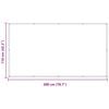 vidaXL Ekran balkonowy piaskowy 110 x 200 cm Materiał Oxford