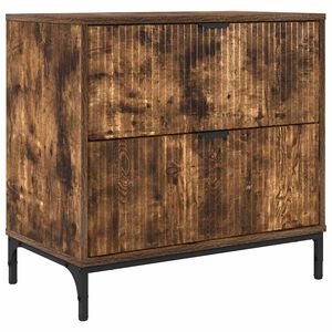 vidaXL Stolik nocny Wędzony dąb 63.5 x 36 x 61 cm Drewno inżynieryjne